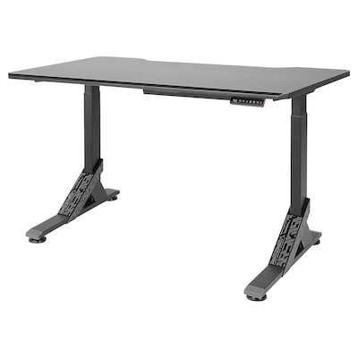 UPPSPEL Gaming desk, black, 55 1/8x31 1/2 "