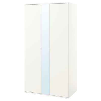 VIHALS Wardrobe with 2 doors, white, 41 3/8x22 1/2x78 3/4 "