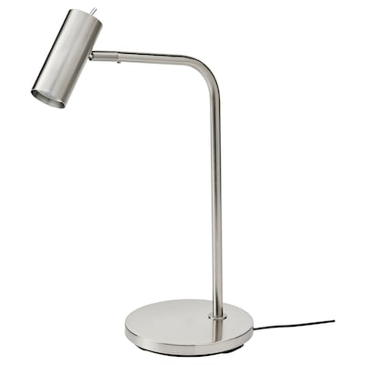 VIRRMO Work lamp with LED bulb, nickel plated, 21 "